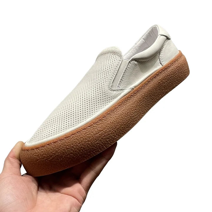 Handmade Retro Simple Style Casual Sneakers