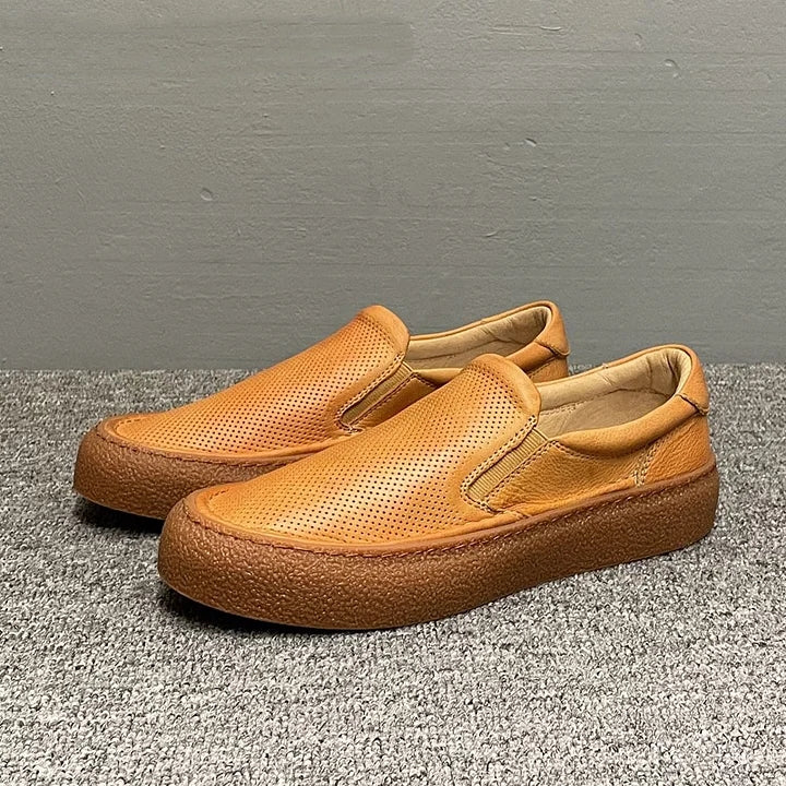 Handmade Retro Simple Style Casual Sneakers