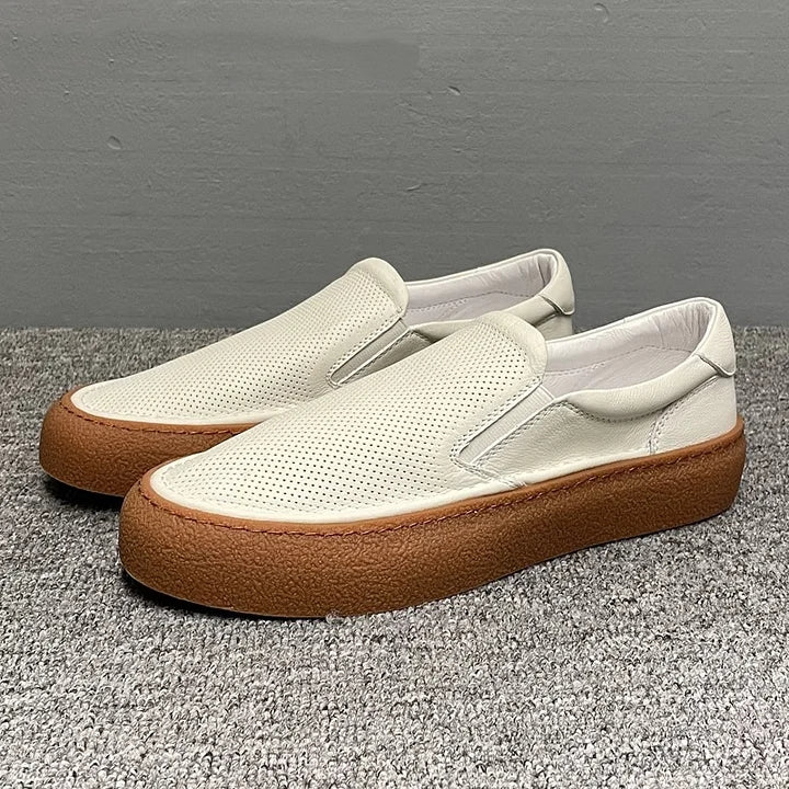Handmade Retro Simple Style Casual Sneakers