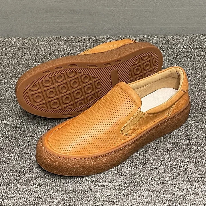 Handmade Retro Simple Style Casual Sneakers