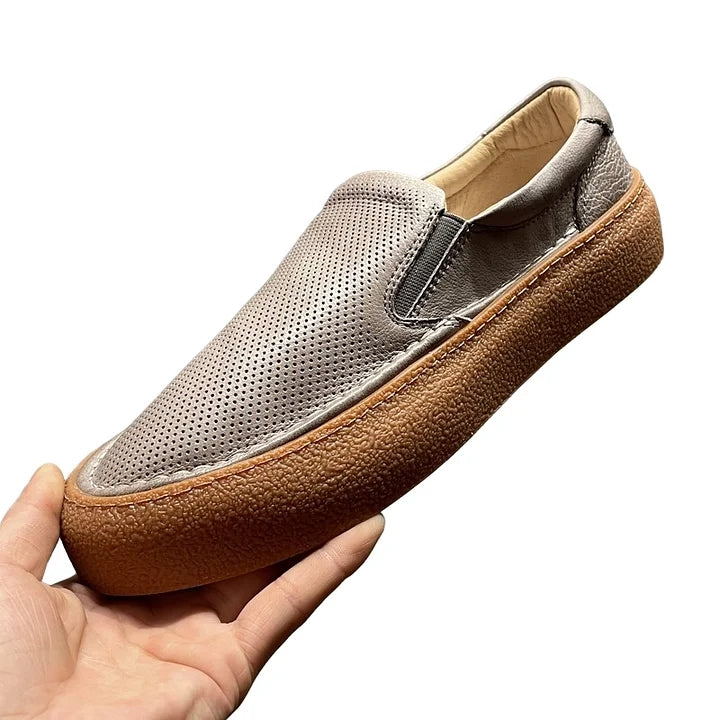Handmade Retro Simple Style Casual Sneakers
