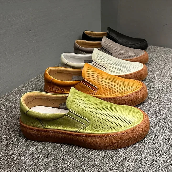 Handmade Retro Simple Style Casual Sneakers