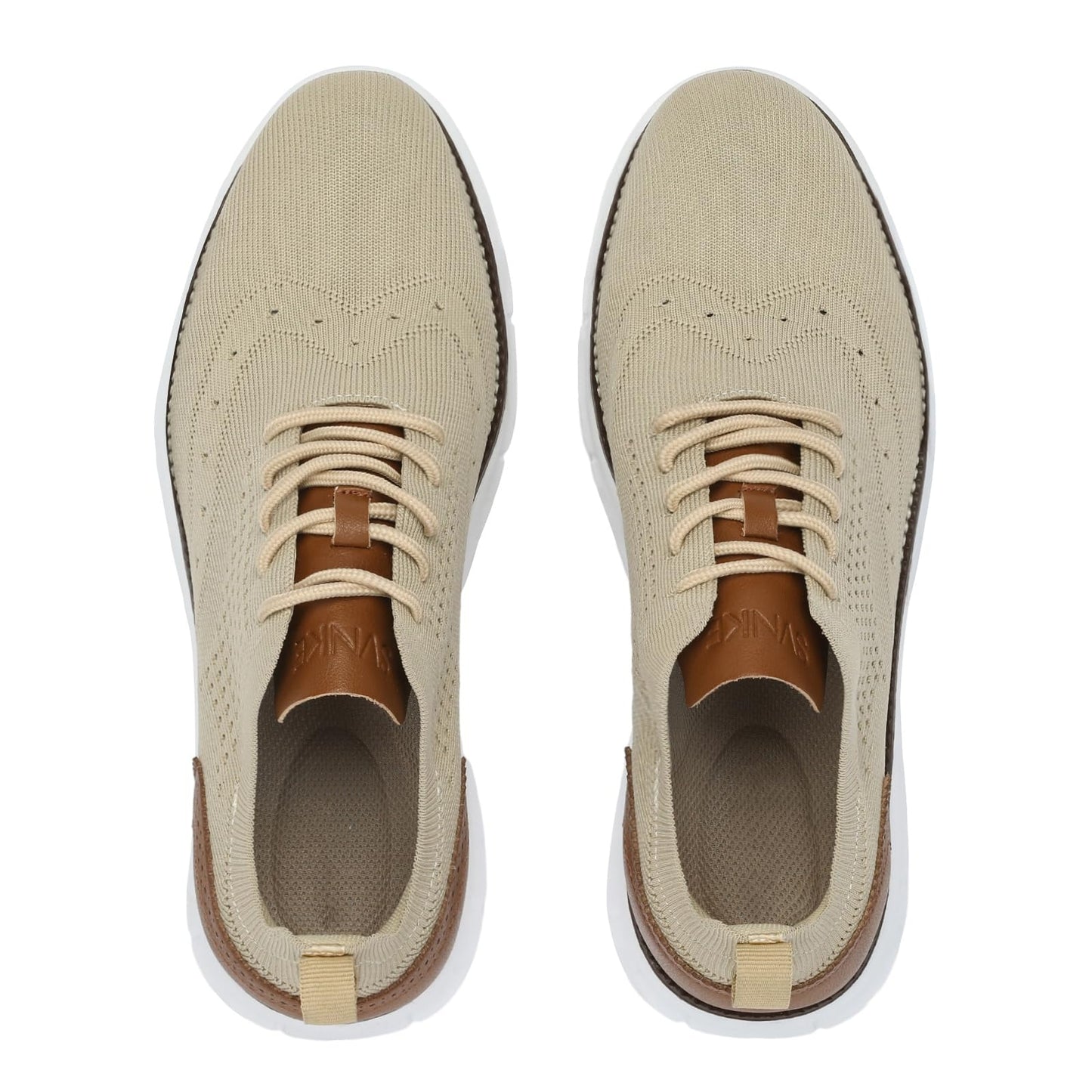Casual Shoes Breathable Knitted Lace Up Shoes