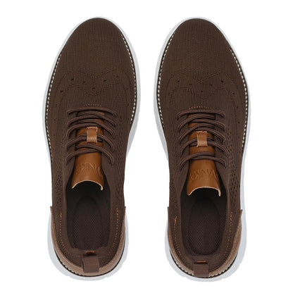Casual Shoes Breathable Knitted Lace Up Shoes