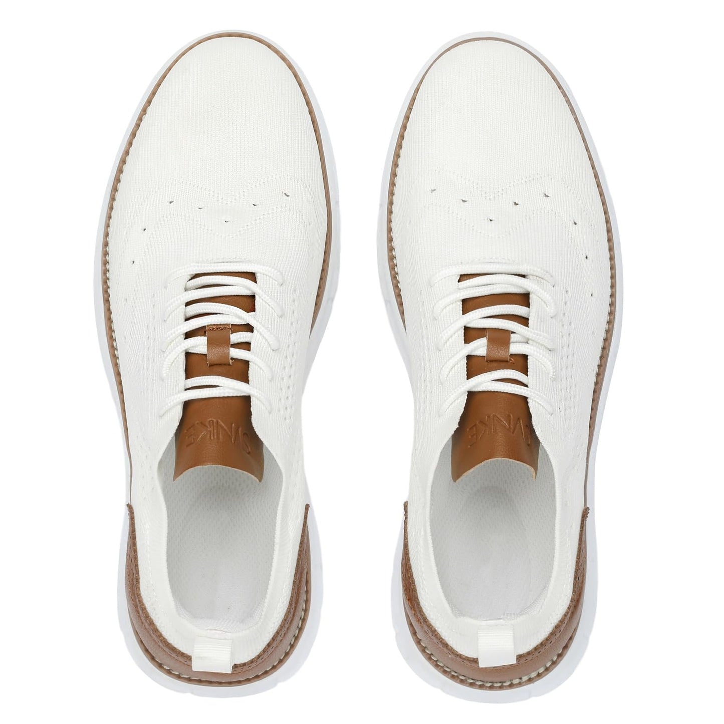 Casual Shoes Breathable Knitted Lace Up Shoes