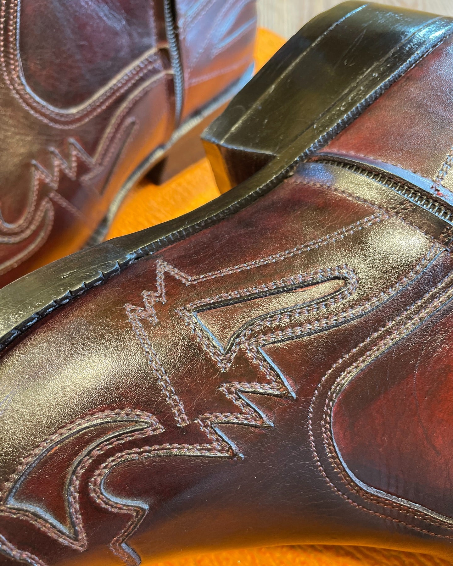 Reddish Brown Cowboy Boots For Men