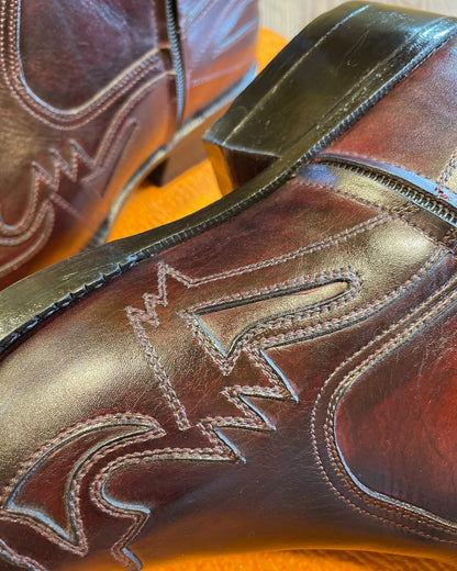 Reddish Brown Cowboy Boots For Men
