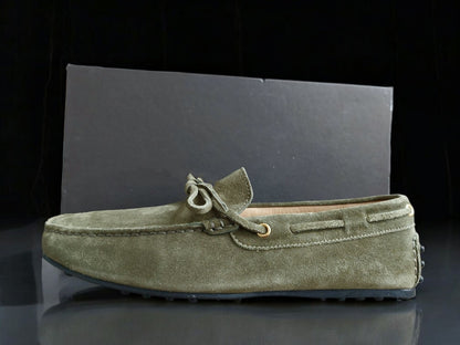 Green Suede Loafers