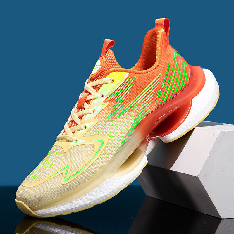 Popcorn Sole Luminous Ultra-light Shock-absorbing Running Shoes