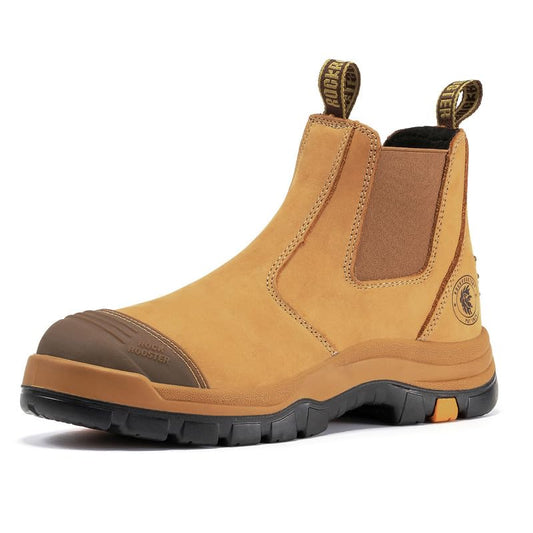 Soft Toe Rubber Outsole Slip On Work Boots For Men