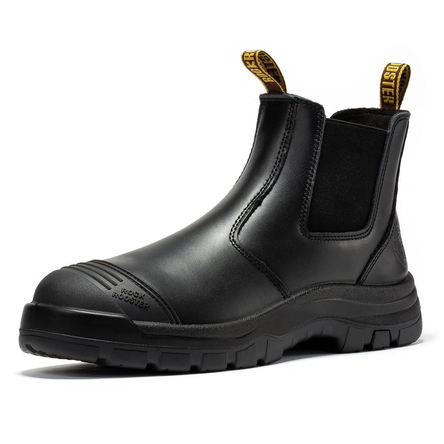 Soft Toe Rubber Outsole Slip On Work Boots For Men