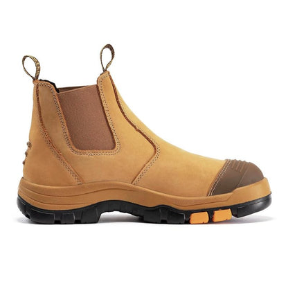 Soft Toe Rubber Outsole Slip On Work Boots For Men