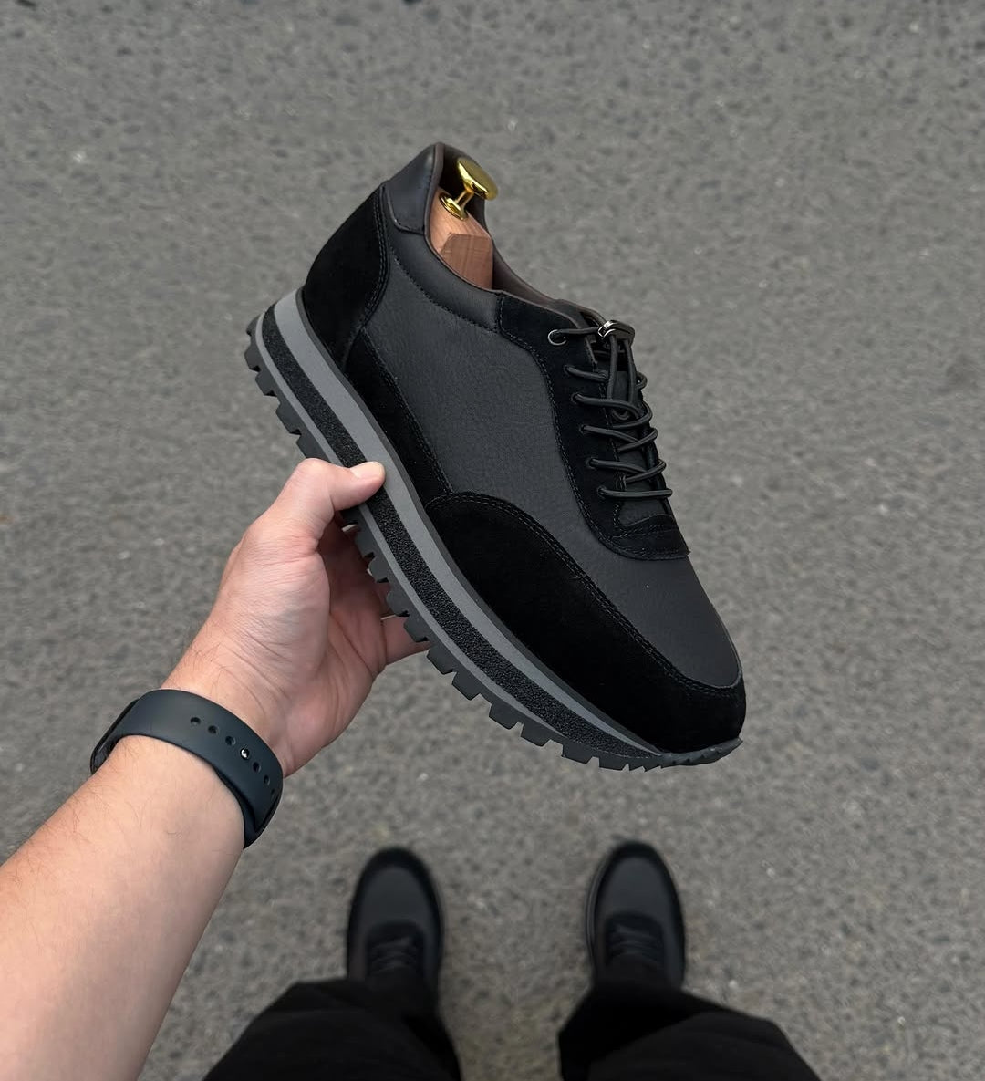 Suede And Leather Casual Sneakers