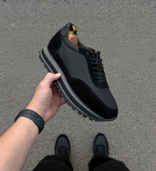 Suede And Leather Casual Sneakers