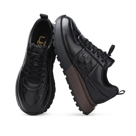 Cowhide Luxury Soft Sole Casual Dress Sneakers