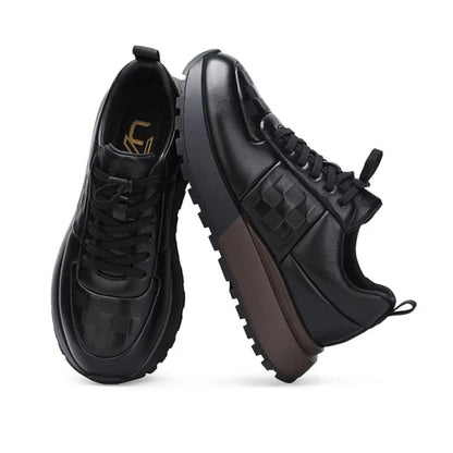 Cowhide Luxury Soft Sole Casual Dress Sneakers