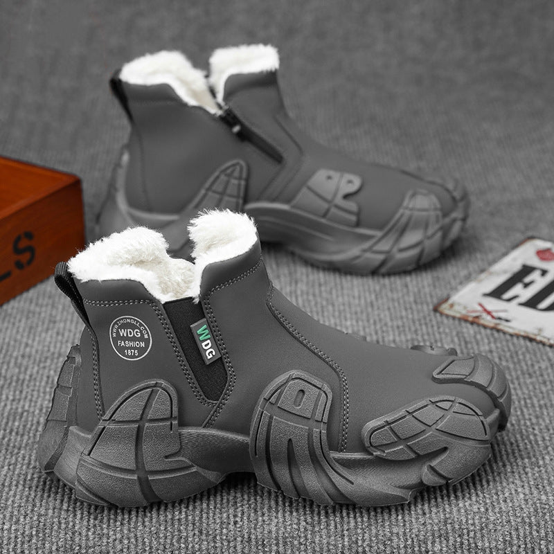 Men's Waterproof And Non-slip Fleece-lined Shoes