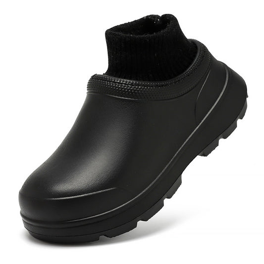 Non-slip And Waterproof Fleece-lined Lightweight Casual Shoes