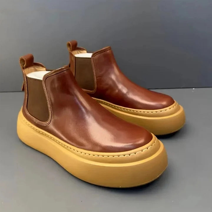 Handmade Retro Horsehide Chelsea Boot