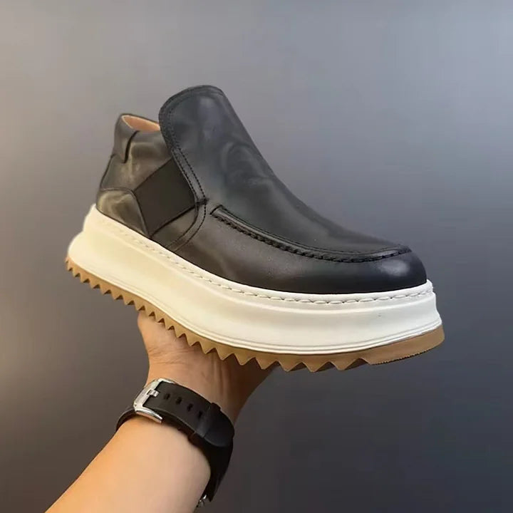 Handmade Retro British Style Horsehide Ankle Boot