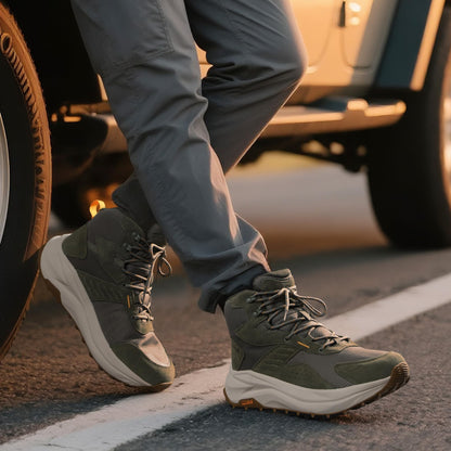 Men's Wide Toe Box Waterproof Outdoor Trekking Camping Shoes