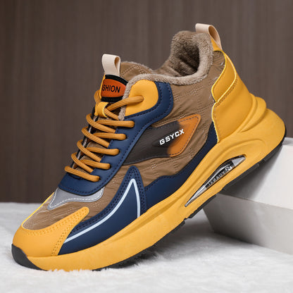 Winter Warm Sneakers With Thickened Fleece Lining