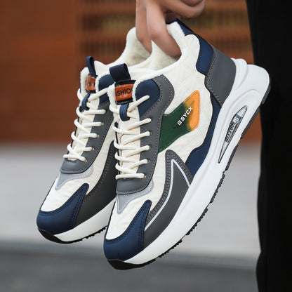 Winter Warm Sneakers With Thickened Fleece Lining