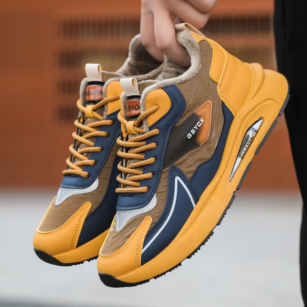 Winter Warm Sneakers With Thickened Fleece Lining