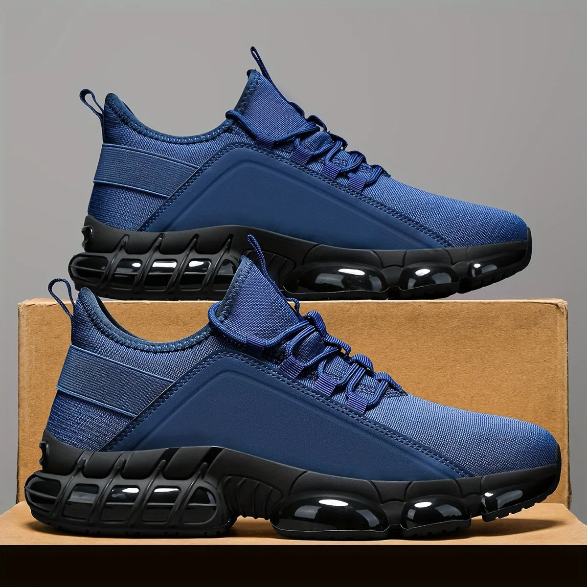 Men's Lightweight Casual Sneakers With Durable Rubber Sole