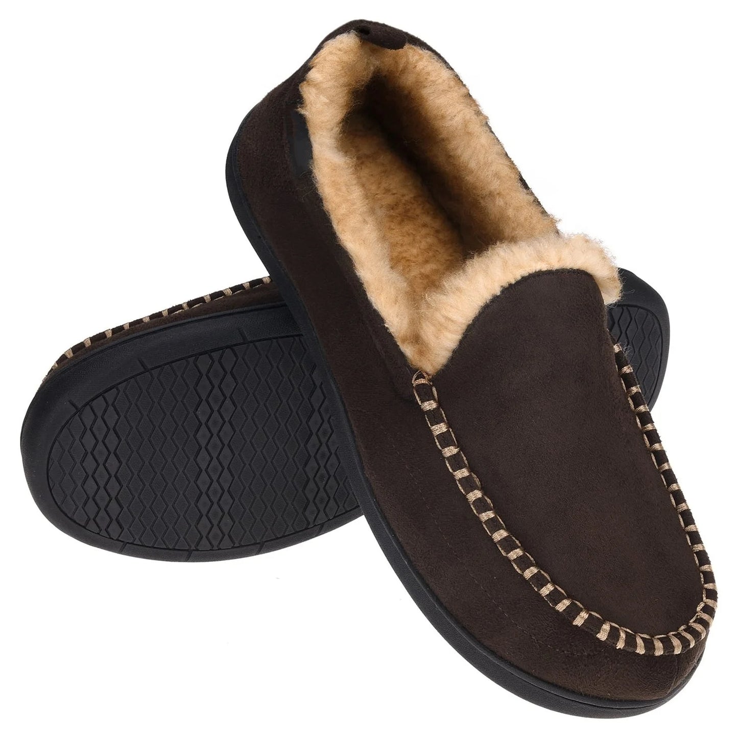 Men's Fuzzy Moccasin Casual Shoes