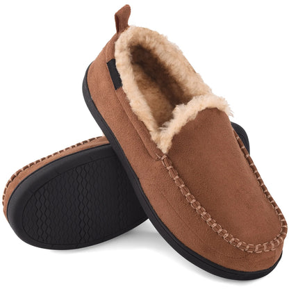 Men's Fuzzy Moccasin Casual Shoes