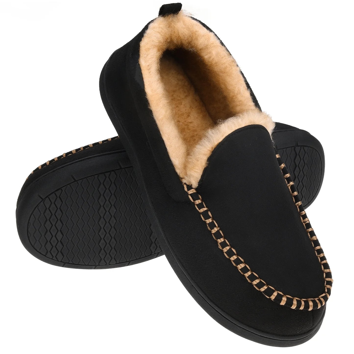 Men's Fuzzy Moccasin Casual Shoes