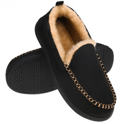 Men's Fuzzy Moccasin Casual Shoes