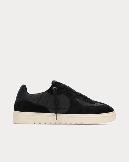 Suede Leather & Nylon Low Top Sneakers