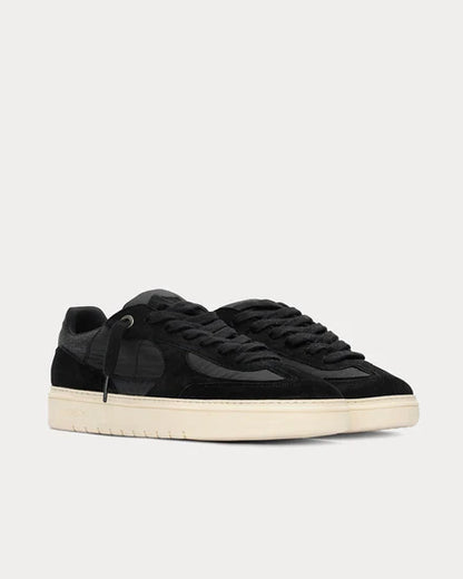 Suede Leather & Nylon Low Top Sneakers