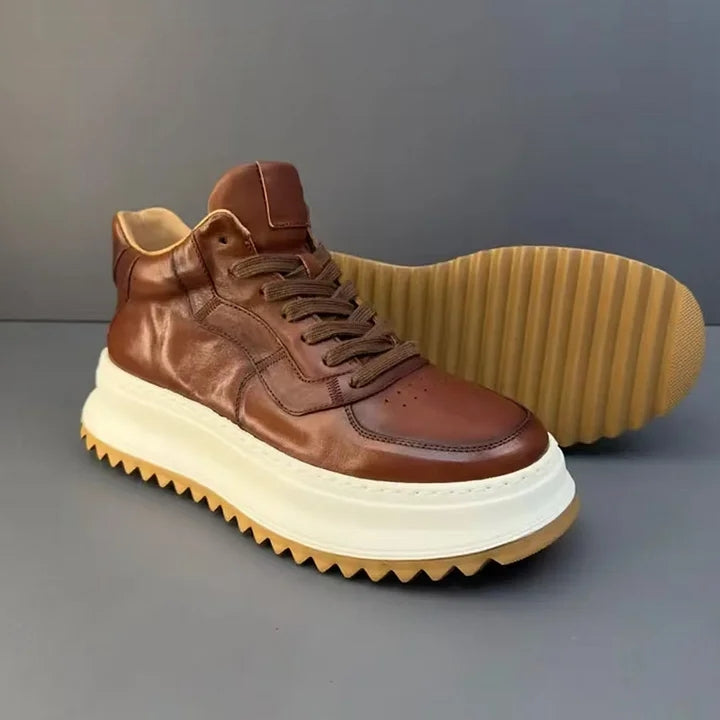 Handmade Retro Mid-top Casual Men Shoes