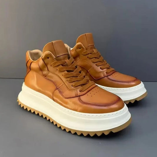 Handmade Retro Mid-top Casual Men Shoes