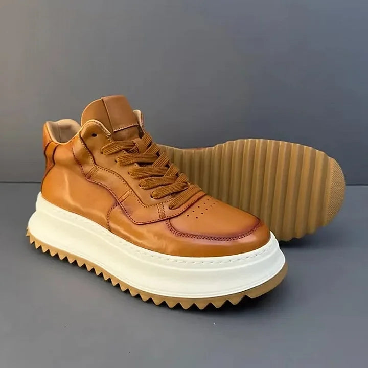 Handmade Retro Mid-top Casual Men Shoes