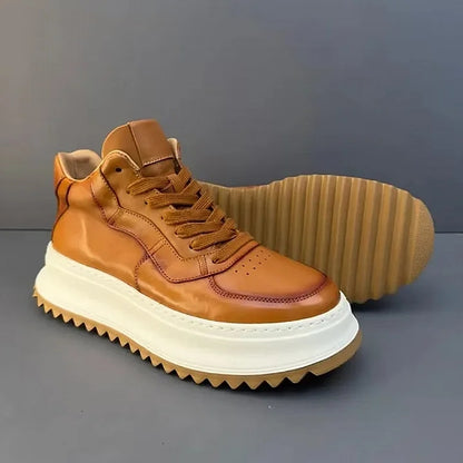 Handmade Retro Mid-top Casual Men Shoes