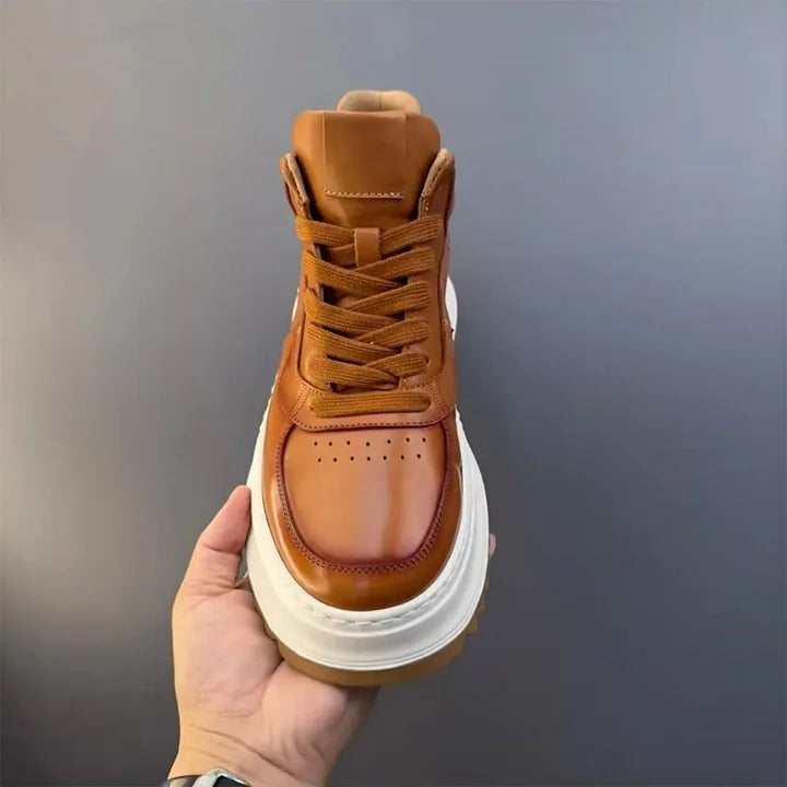 Handmade Retro Mid-top Casual Men Shoes