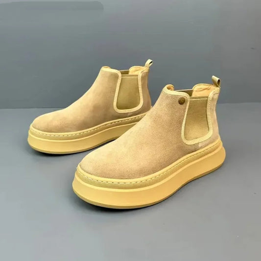 Handmade Retro British Versatile Chelsea Boots