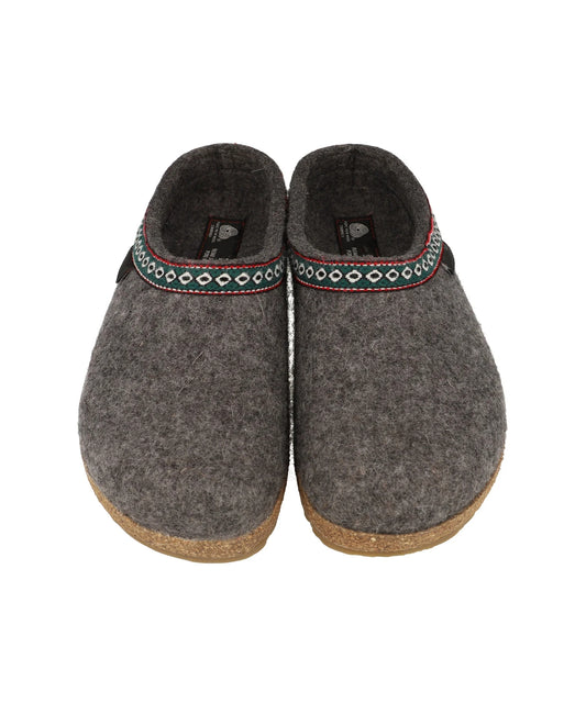 Clogs With Jacquard Trim