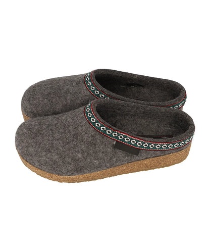 Clogs With Jacquard Trim