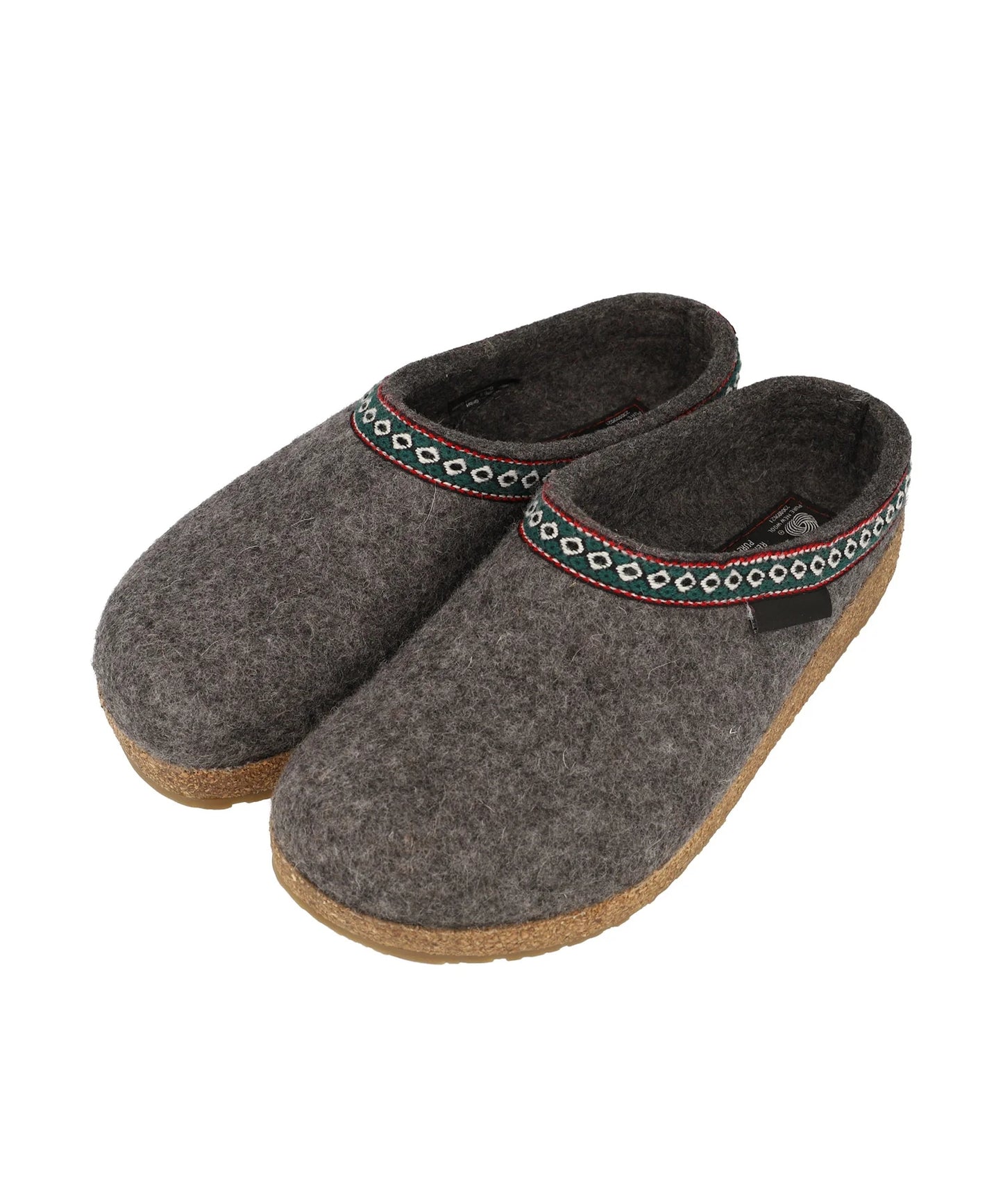 Clogs With Jacquard Trim