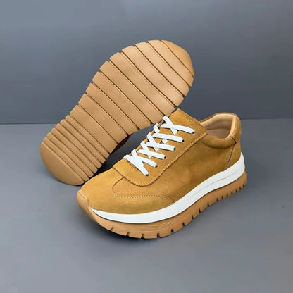 Handmade Soft Leather Exfoliating Sneakers