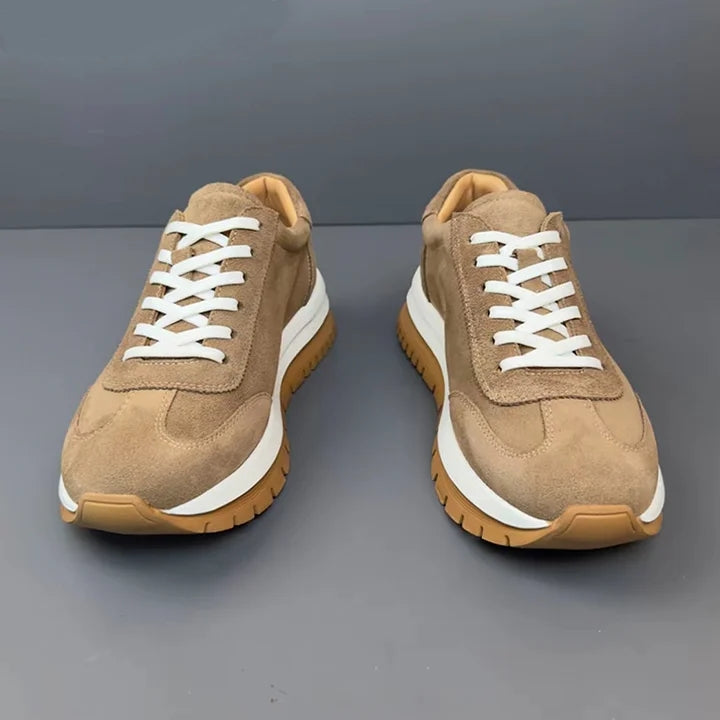 Handmade Soft Leather Exfoliating Sneakers