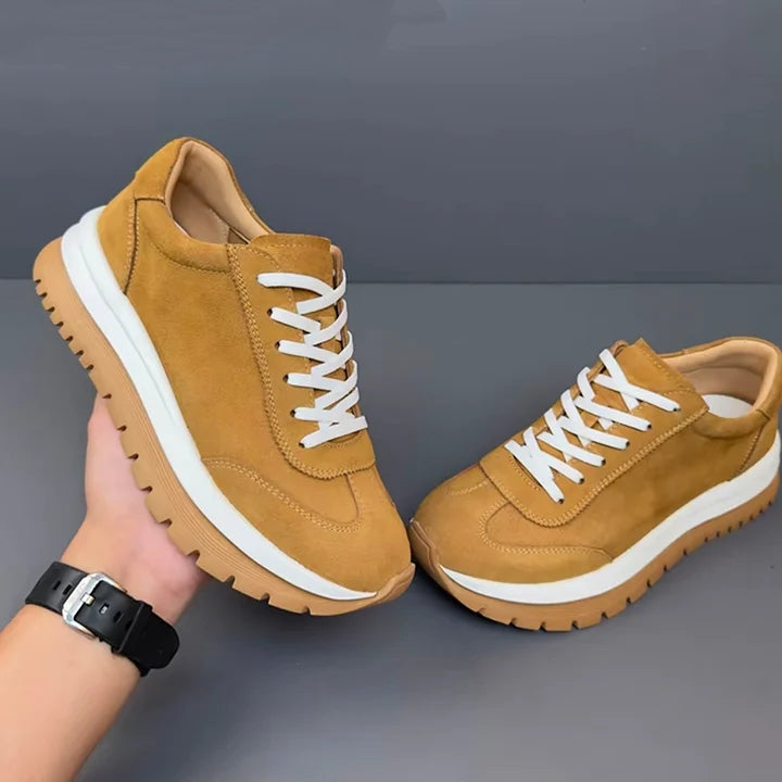 Handmade Soft Leather Exfoliating Sneakers
