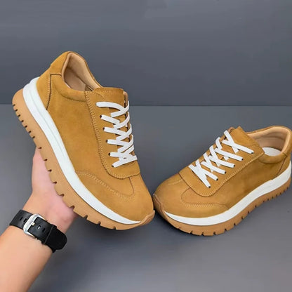 Handmade Soft Leather Exfoliating Sneakers