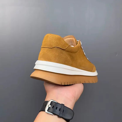 Handmade Soft Leather Exfoliating Sneakers