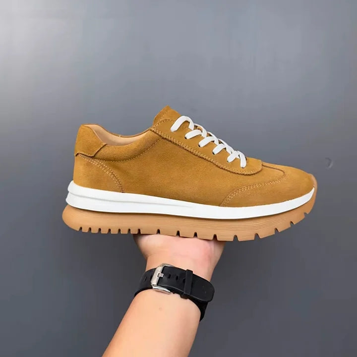 Handmade Soft Leather Exfoliating Sneakers